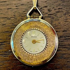Women’s Lucerne winding pendant watch.